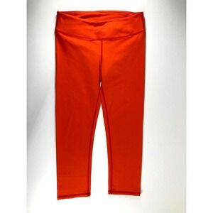 Fabletics Leggings XS Orange Define Mid Rise Capri